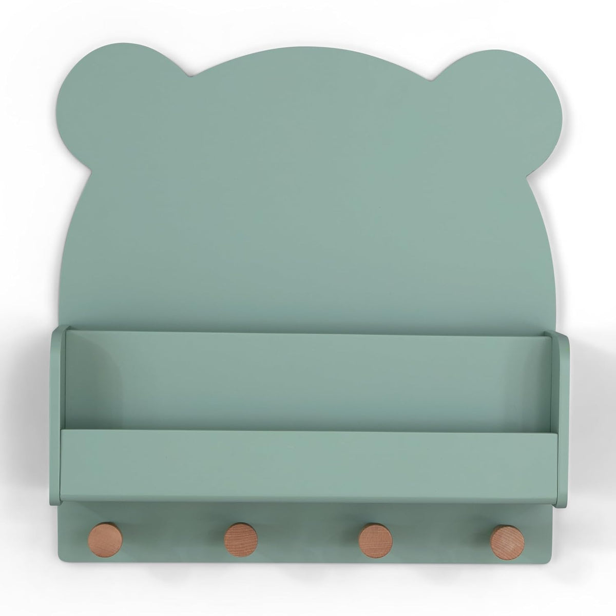 babyGap by Delta Children Brannan Bear Wall Shelf with 4 Hooks