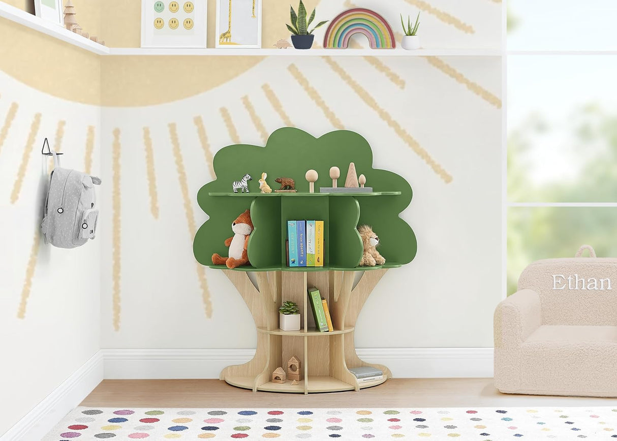 Delta Children Tree Bookcase - Greenguard Gold Certified, Natural