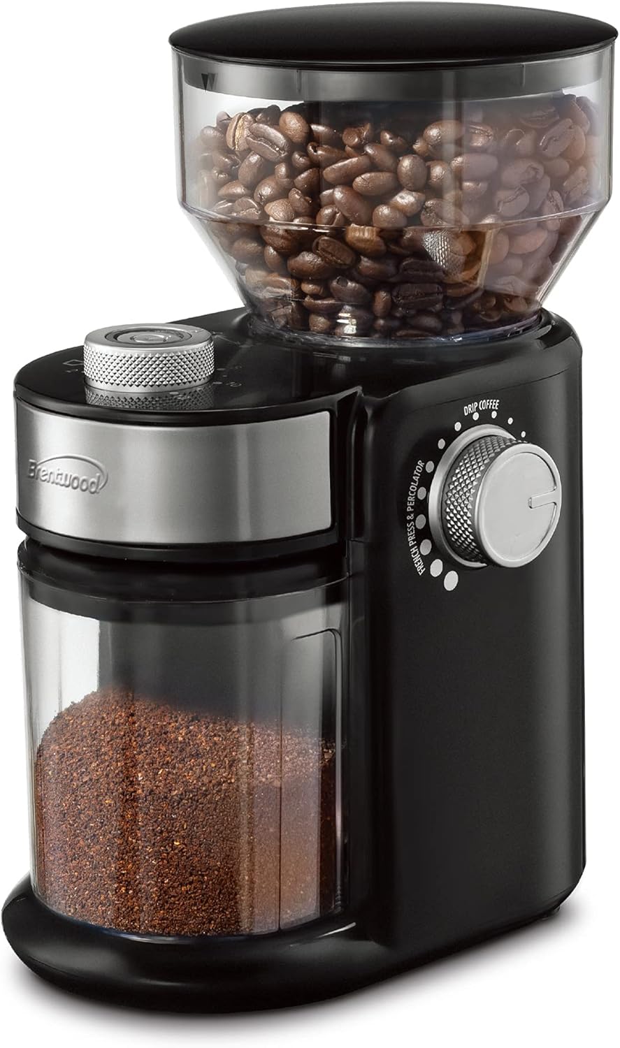Brentwood 8OZ AUTOMATIC COFFEE BEAN GRINDER MILL - BLK,(CG-2021BK)