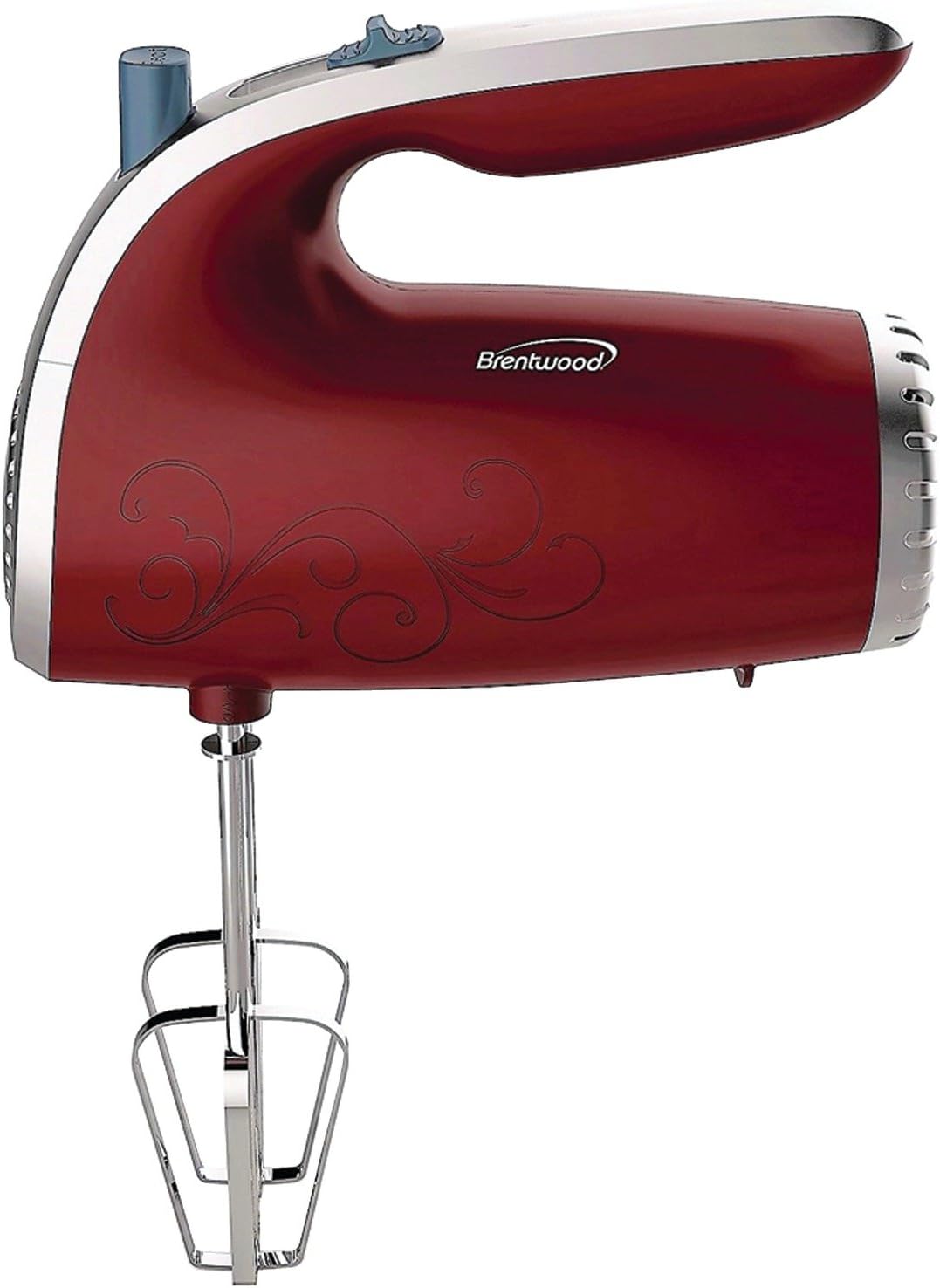 BRENTWOOD 5-SPEED HAND MIXER - RED