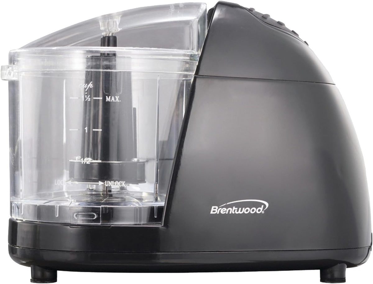 BRENTWOOD 1.5 CUP MINI FOOD CHOPPER - BLK