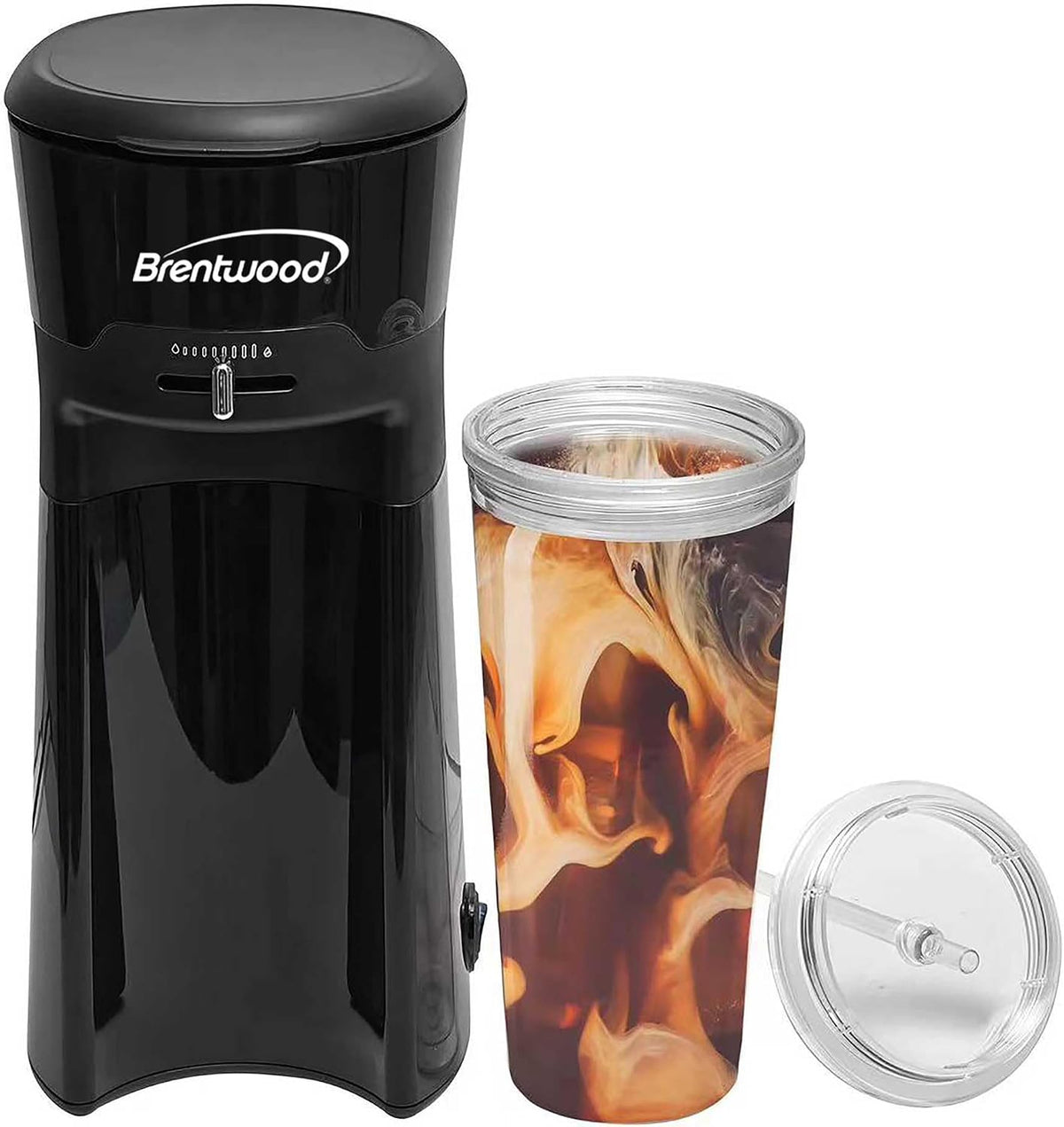 BRENTWOOD KT-2121BK Single-Serve Iced Coffee and Tea Maker Black