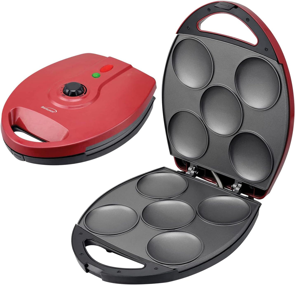 Brentwood 6 PC AREPA MAKER - RED