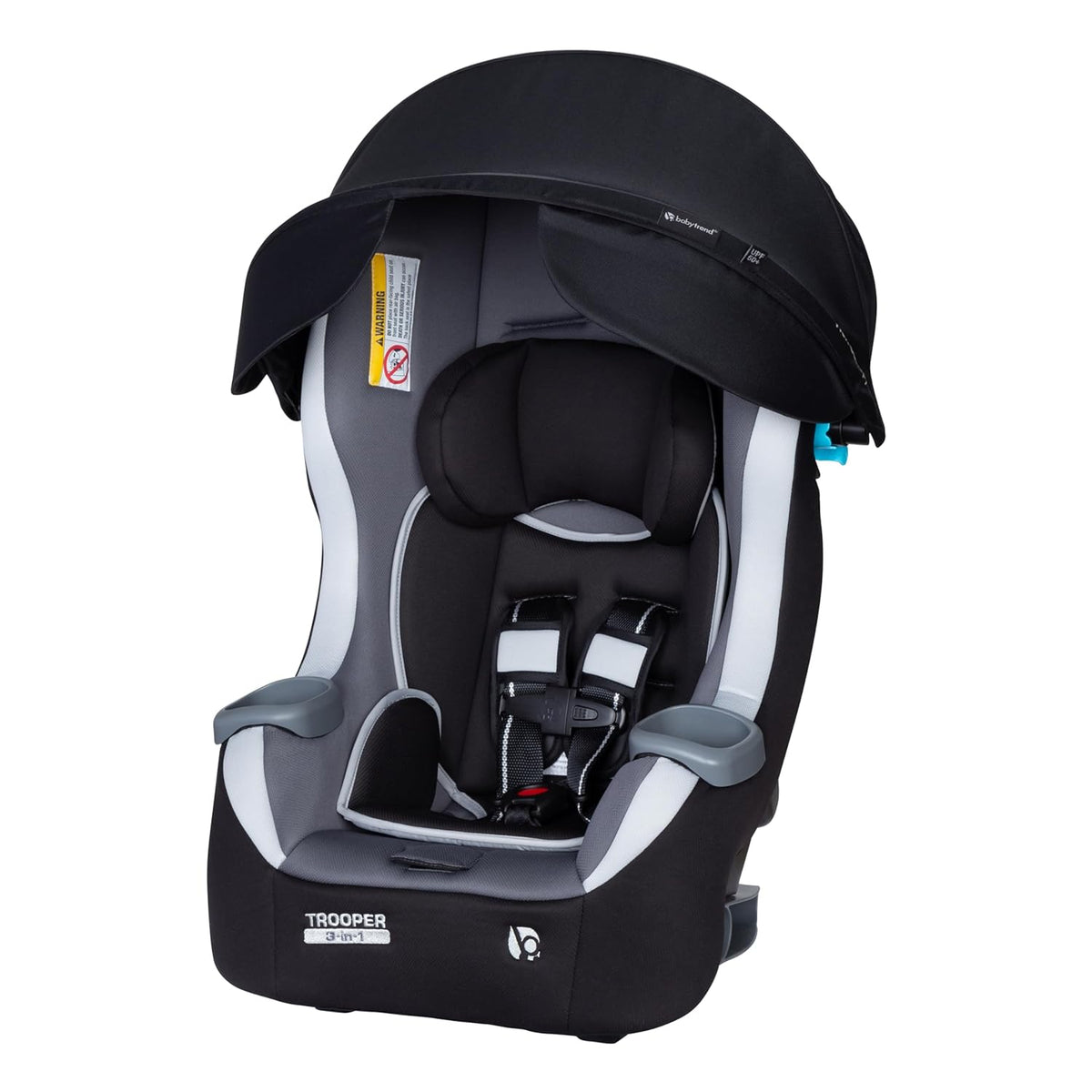 Baby Trend Trooper PLUS 3-in-1 Convertible Car Seat with Canopy-Dash Twilight