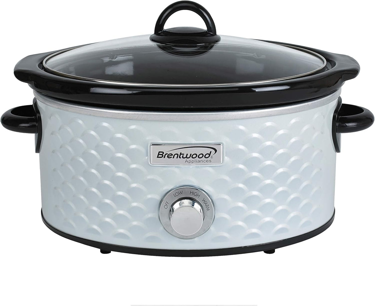 4.5QT SLOW CKER SCLP WHT