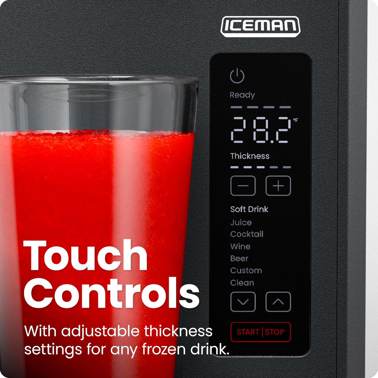 Chefman Slush-Ease 48 oz. Slushy Maker with Customizable Thickness - Black