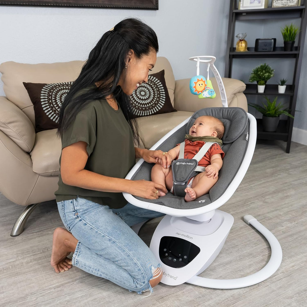 Baby Trend NuMotion Infinity Swing - Dash Tan