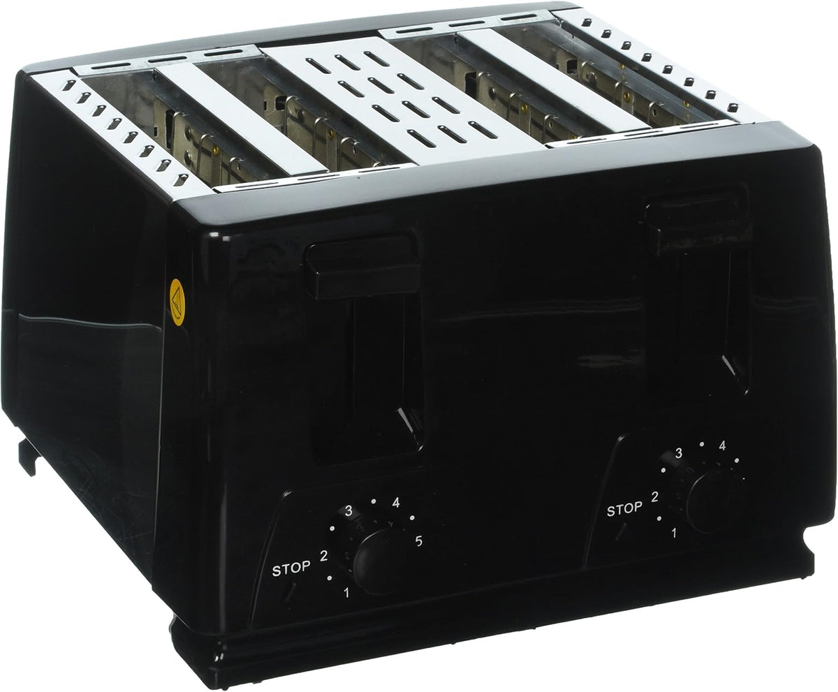 BRENTWOOD 4-SLICE TOASTER - BLK/SS
