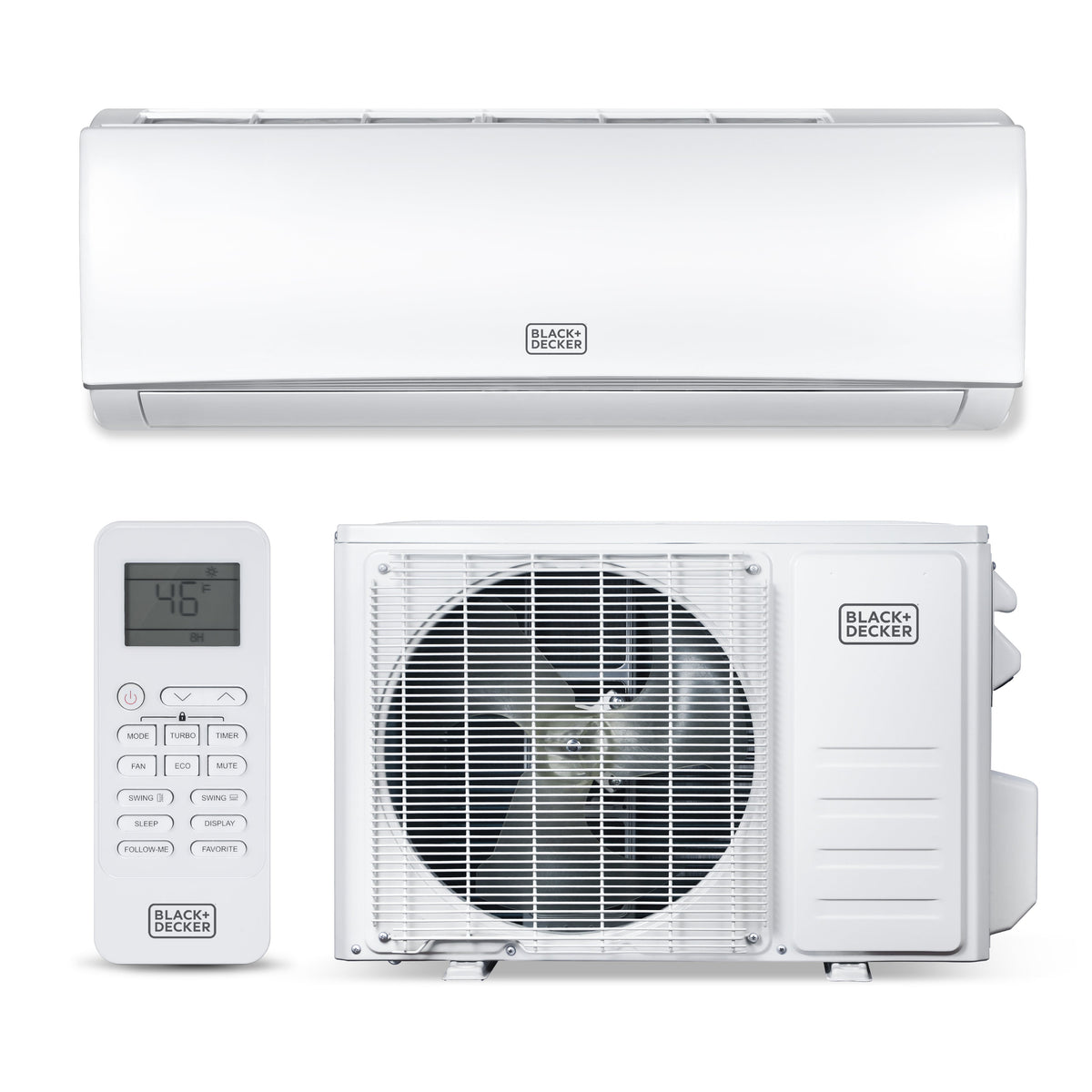 BLACK+DECKER 11,500 BTU Inverter with Heat Split Air Conditioner 115V/60Hz