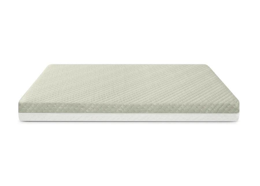 Delta Spring Breeze Crib and Toddler Mattress with Cloud Core, Green/White
