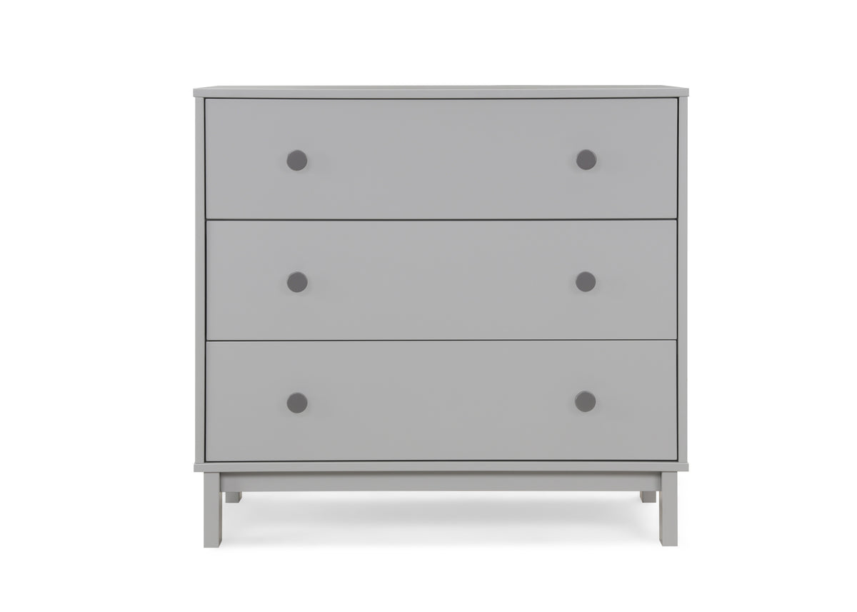 babyGap by Delta Children Legacy 3 Drawer Dresser with Interlocking Drawers, Grey/Dark Grey