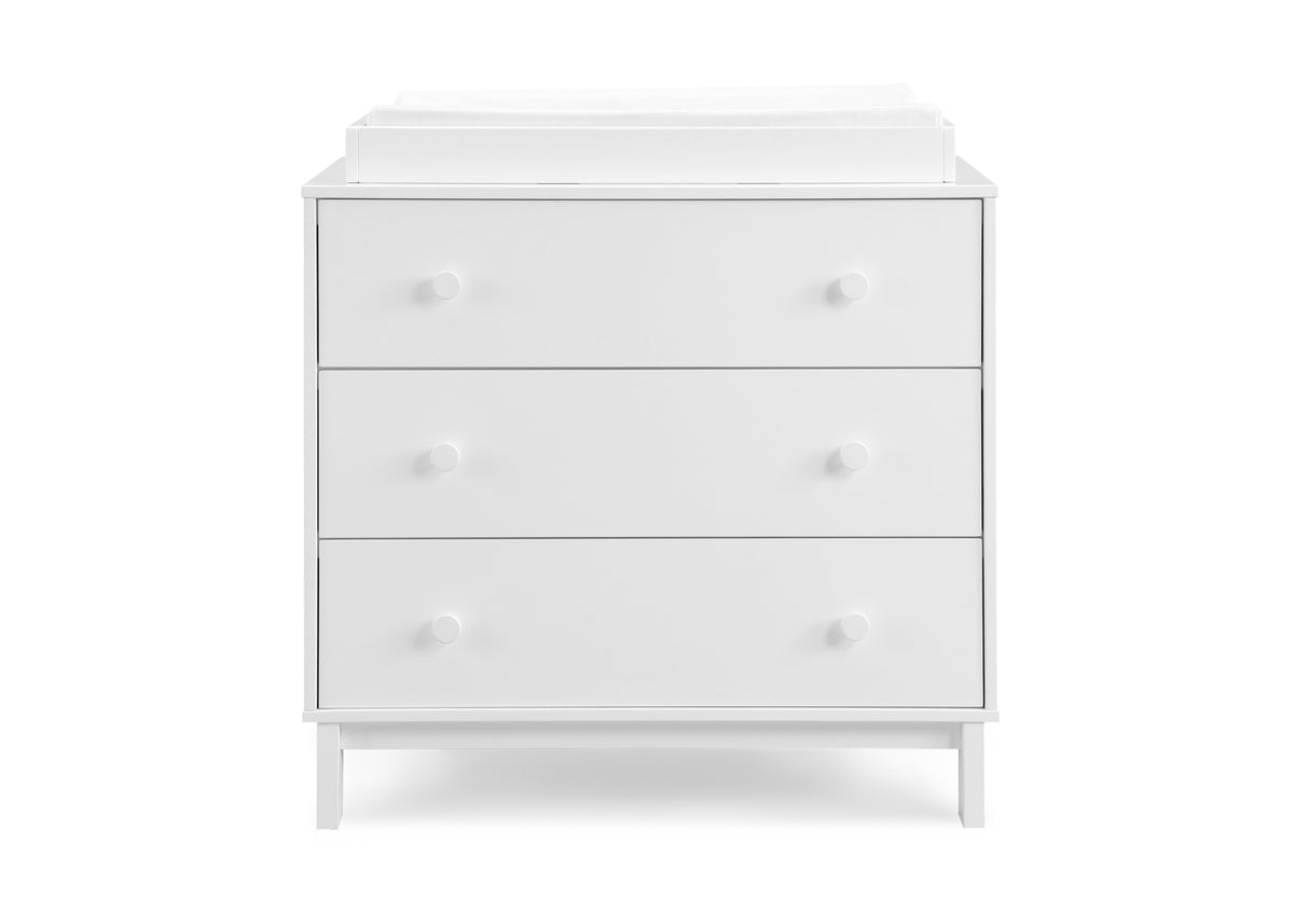 babyGap by Delta Children Legacy 6 Drawer Dresser with Interlocking Drawers, Bianca White