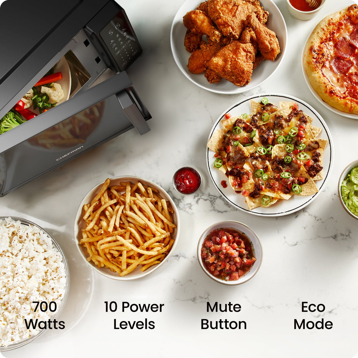 Chefman Chefman Countertop Microwave Oven 0.7 Cu Ft