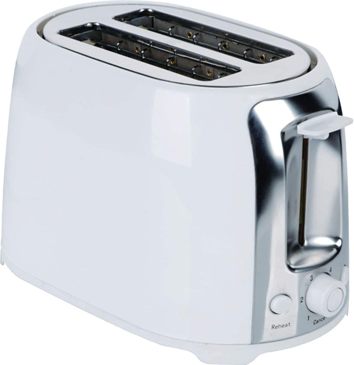 Brentwood 2-SLICE COOL TOUCH TOASTER - WHT/SS