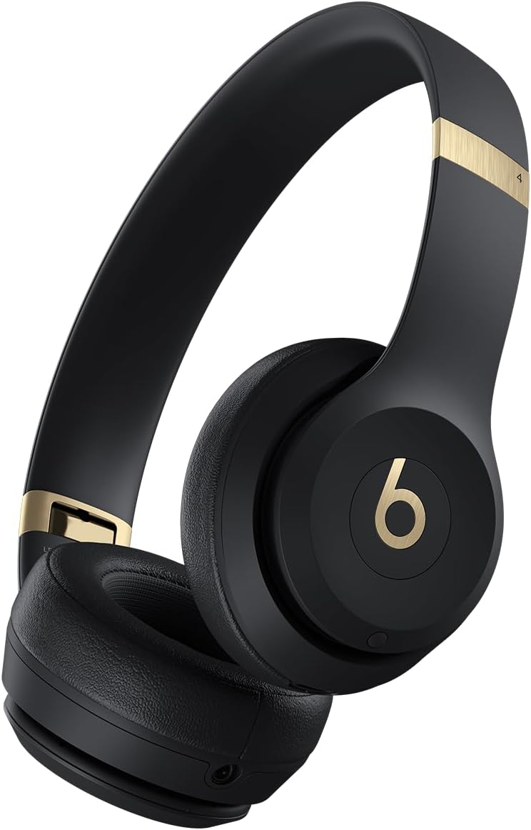 Beats Solo 4 True Wireless On-Ear Headphones- Black & Gold