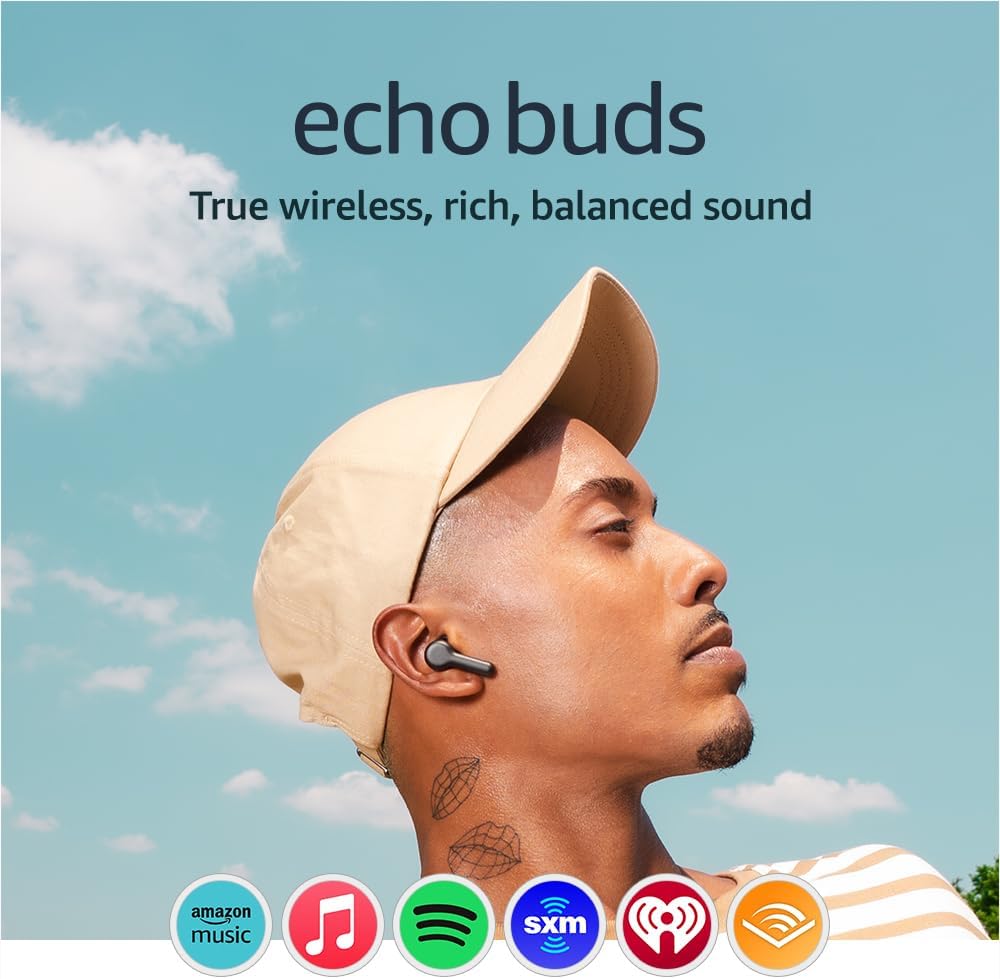 Amazon Echo Buds (3rd Gen, 2023) Black