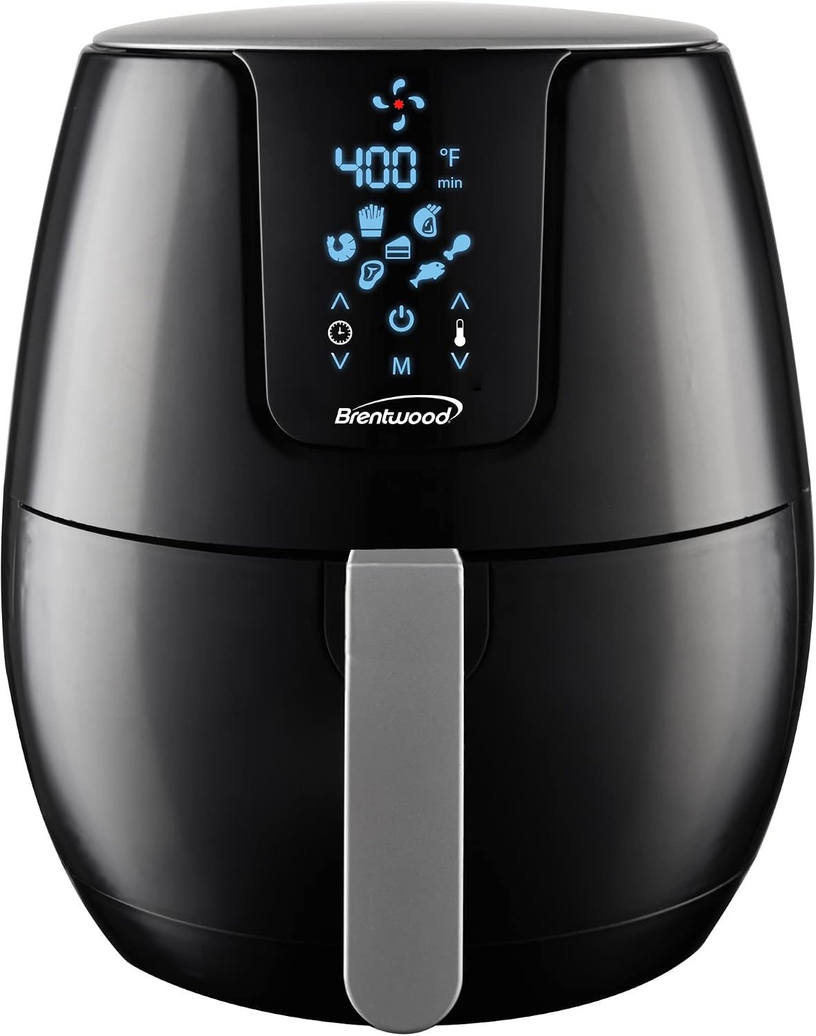Brentwood 5-Quart Extra Large Electric Digital Air Fryer, Timer & Temp. Control