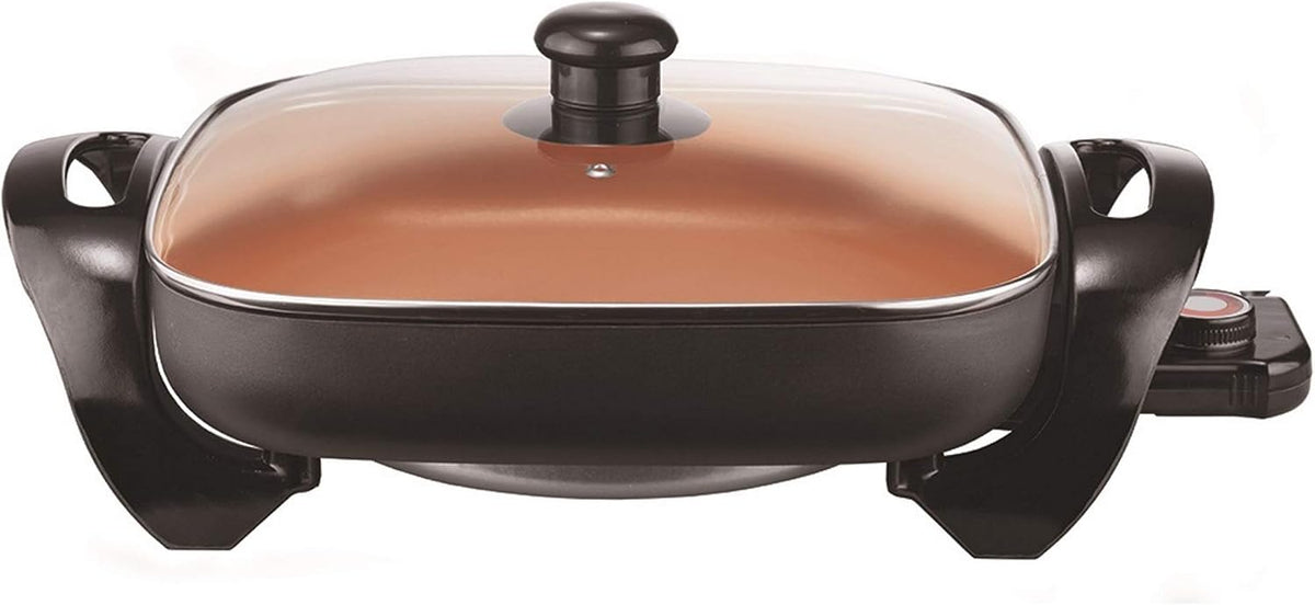 Brentwood  12 INCH ELECTRIC SKILLET - BLK/COP