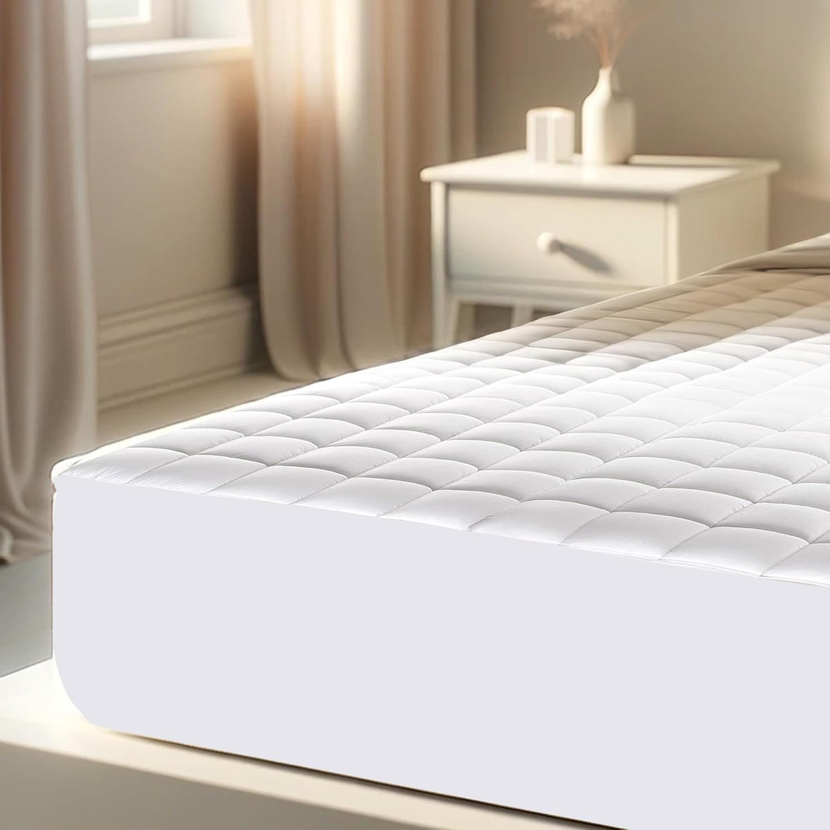 ArcticDreams: Cooling Infused Mattress Pad Protector by Continental Bedding - Sleep in Chill Comfort Full XL