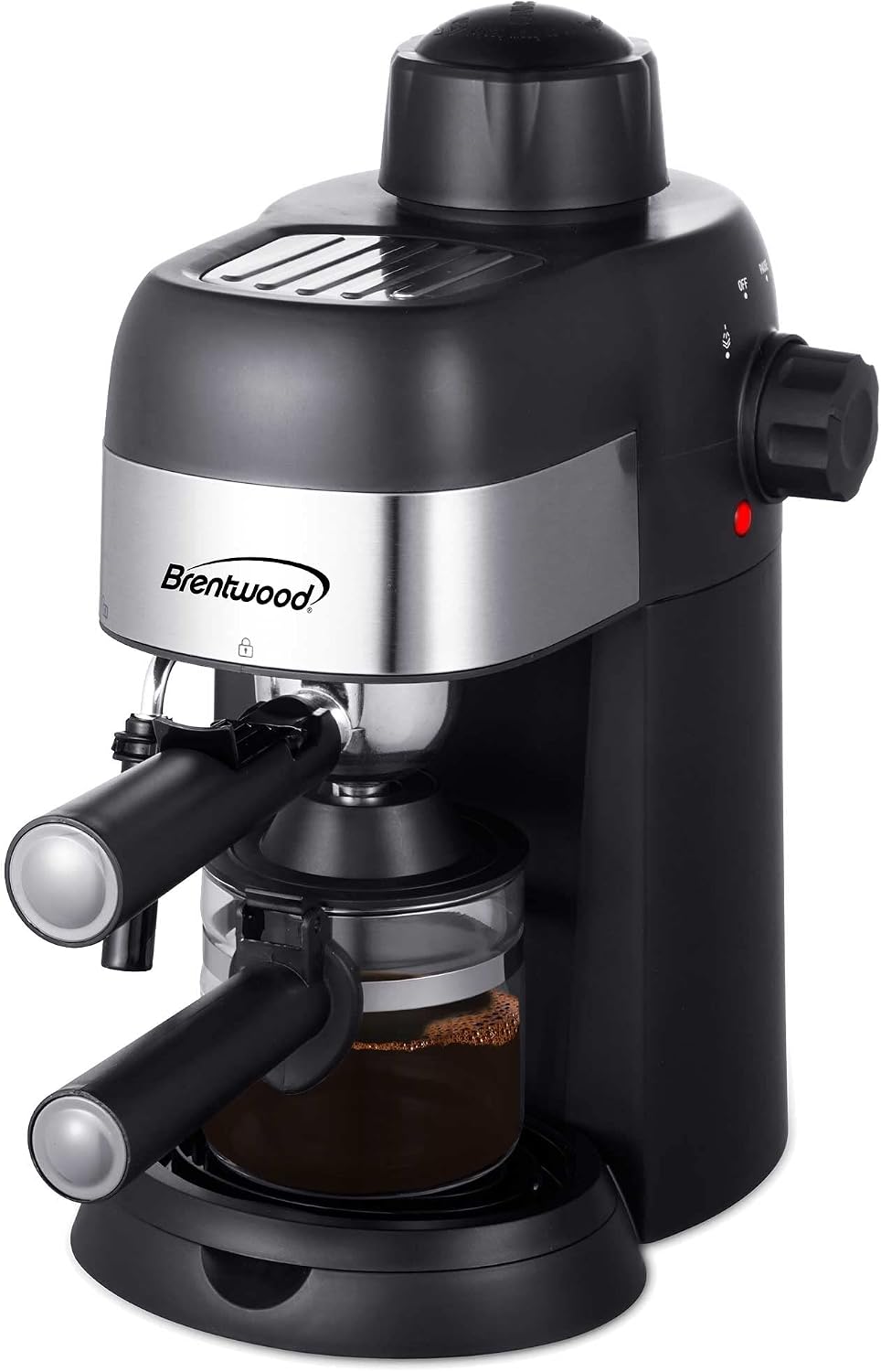 Brentwood GA-134BK Espresso and Cappuccino Maker, 800 Watt, Black