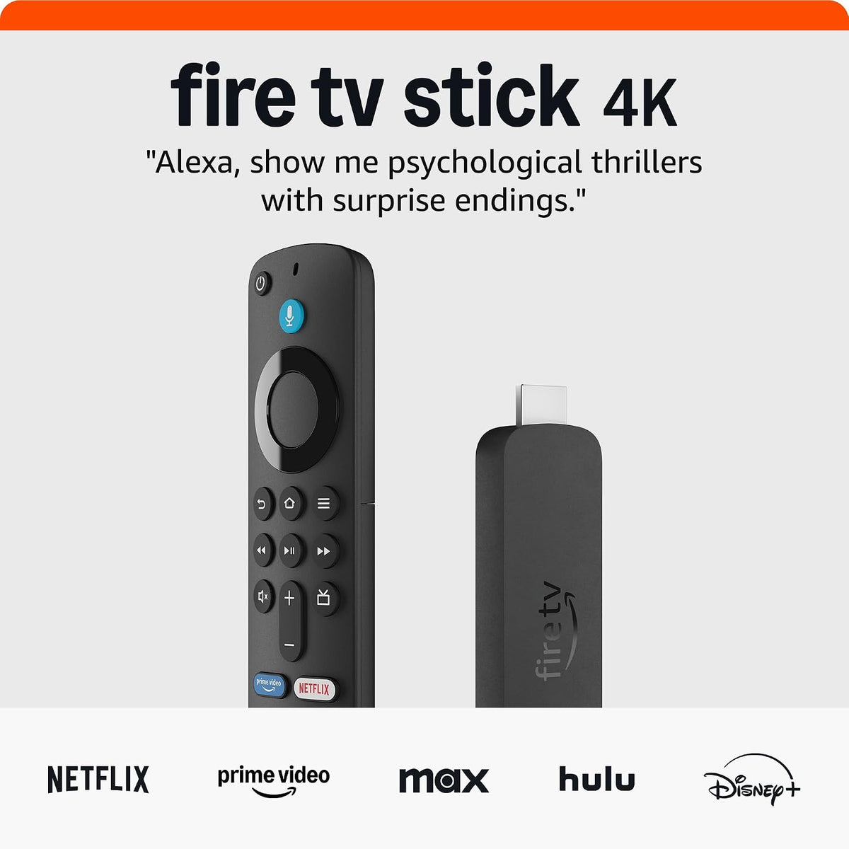 Amazon - Fire TV Stick 4K streaming device Black