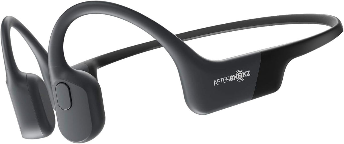 AfterShokz - Aeropex Wireless Bone Conduction Open-Ear Headphones - Cosmic Black
