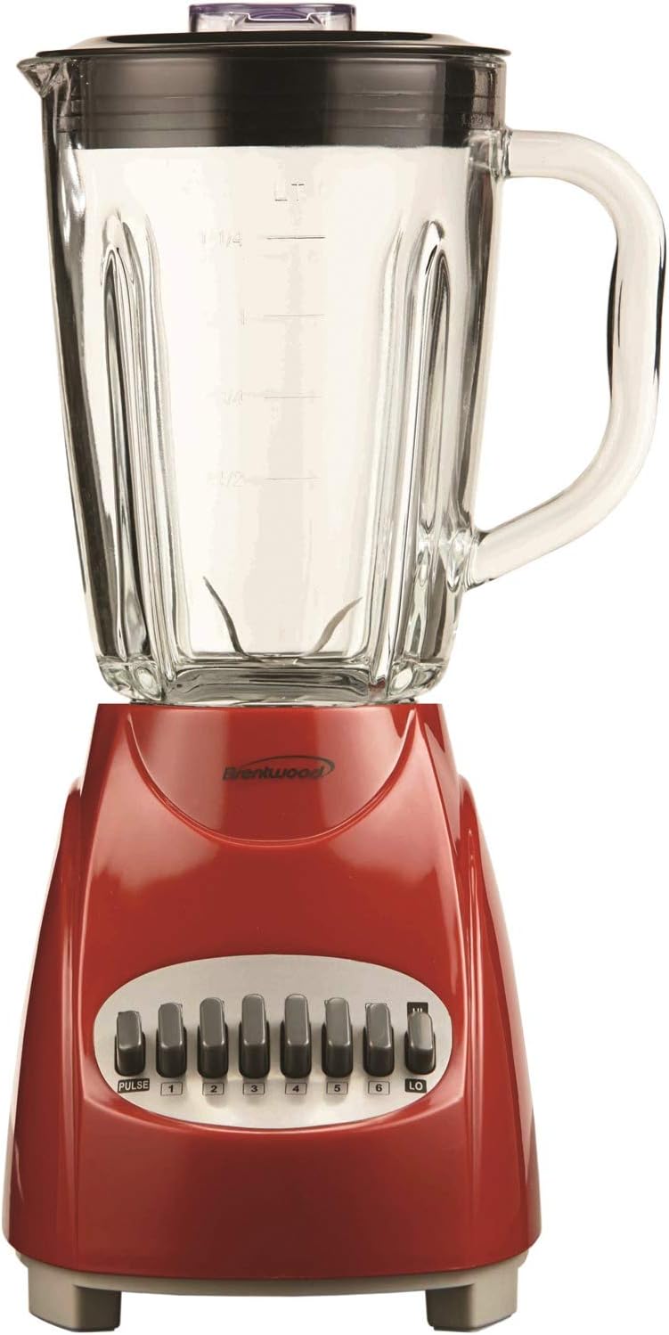 Brentwood 12 Speed Blender with Glass Jar (JB920R)