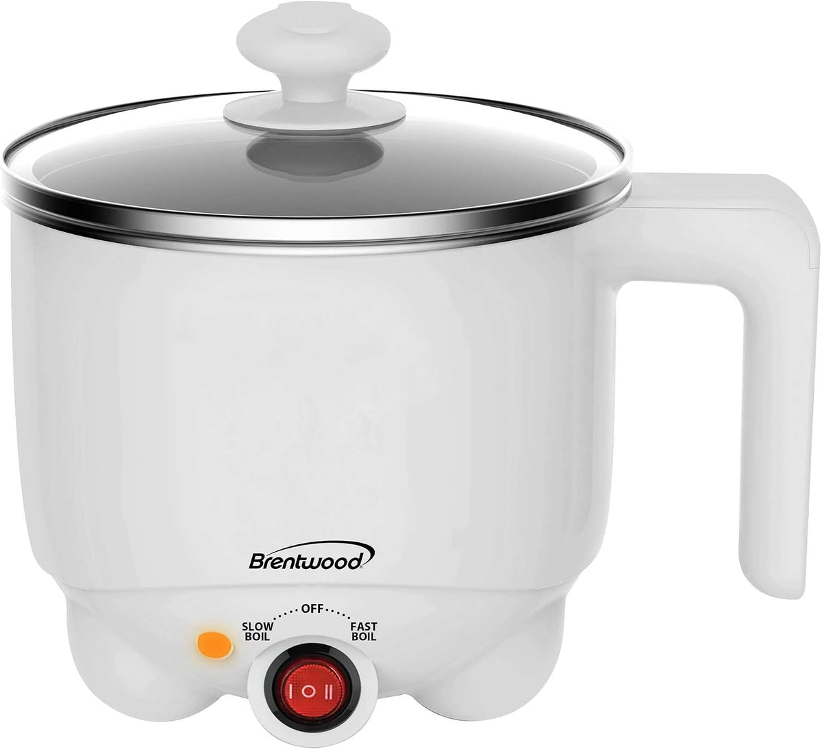 Brentwood HP-3011W Electric hot Pot, standard, White