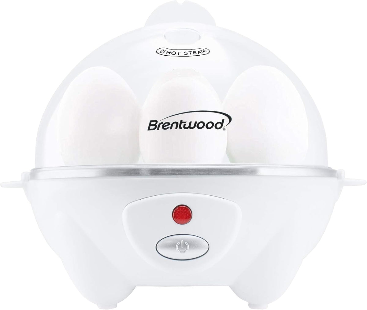 Brentwood 7 Egg Cooker/Steamer - Wht,(TS-1045W)