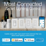 Lutron Caseta Smart Lighting Diva Smart Dimmer Switch for LED Bulbs, Works w/ Alexa, Apple Homekit, Google Home (Hub Required), No Neutral Required, 150W Single-Pole/3-Way, DVRF-6L-BR, Brown