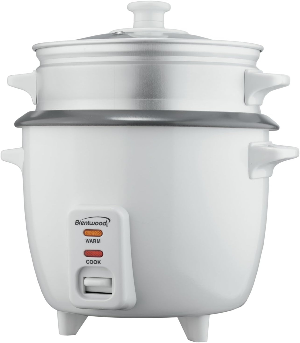 Brentwood Rice Cooker and Food Steamer 700-Watt, 10-Cup, White