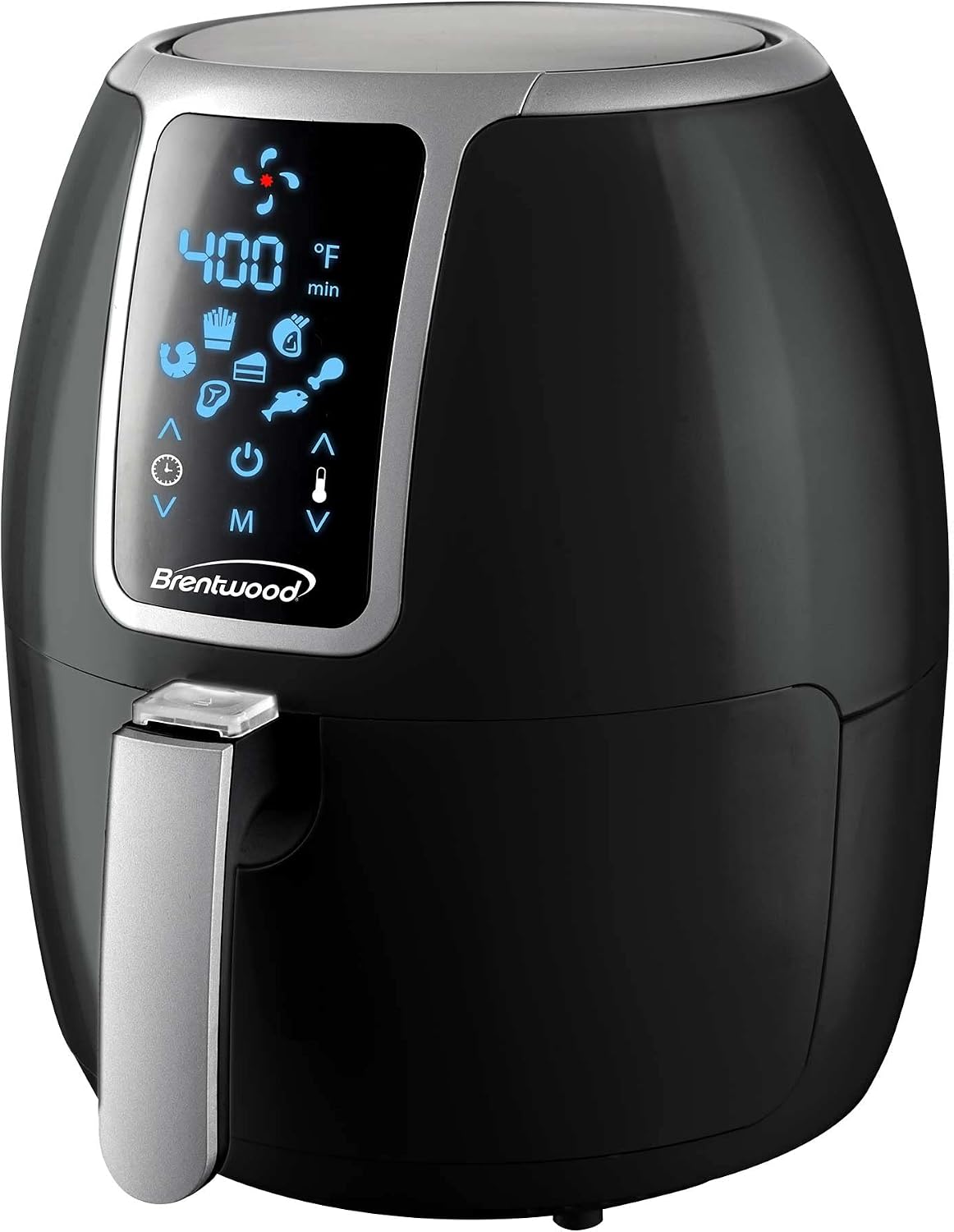 Brentwood Large Electric Digital Air Fryer, Timer & Temp. Control (4-Quart, Red)