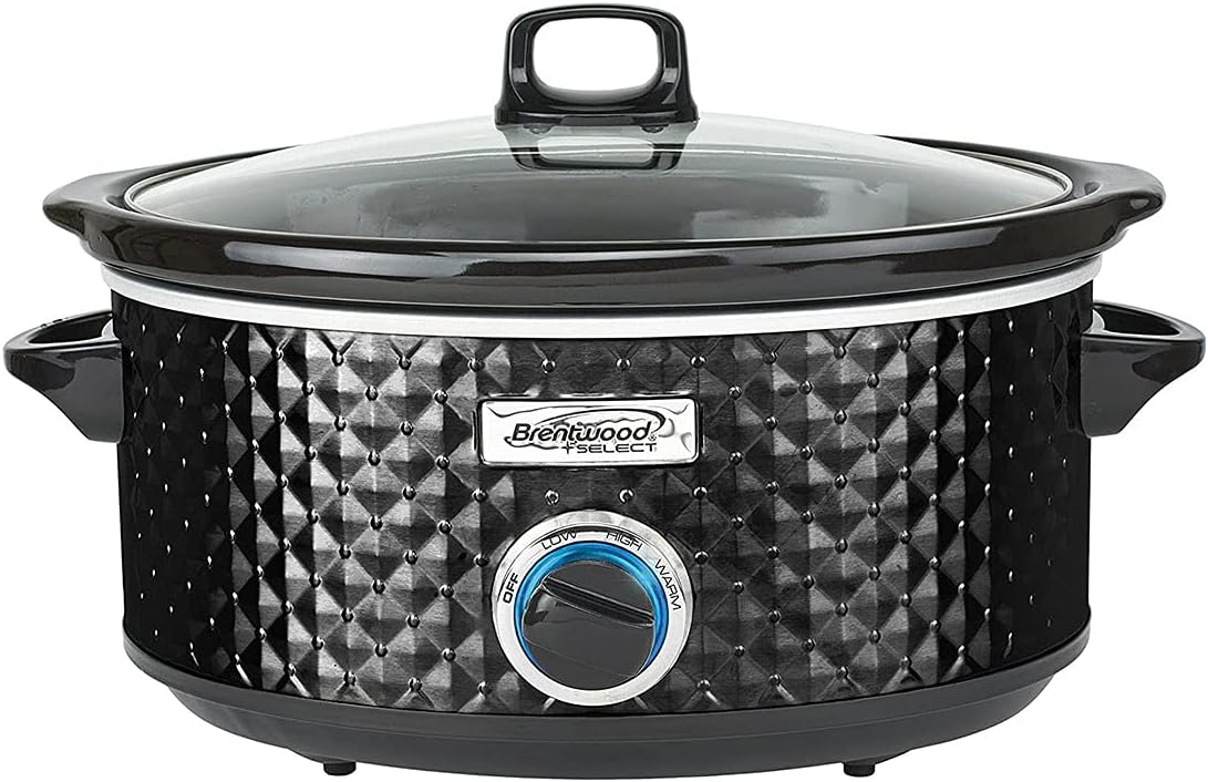 Brentwood  3.5QT DIAMOND PATTERN SLOW COOKER -BLK