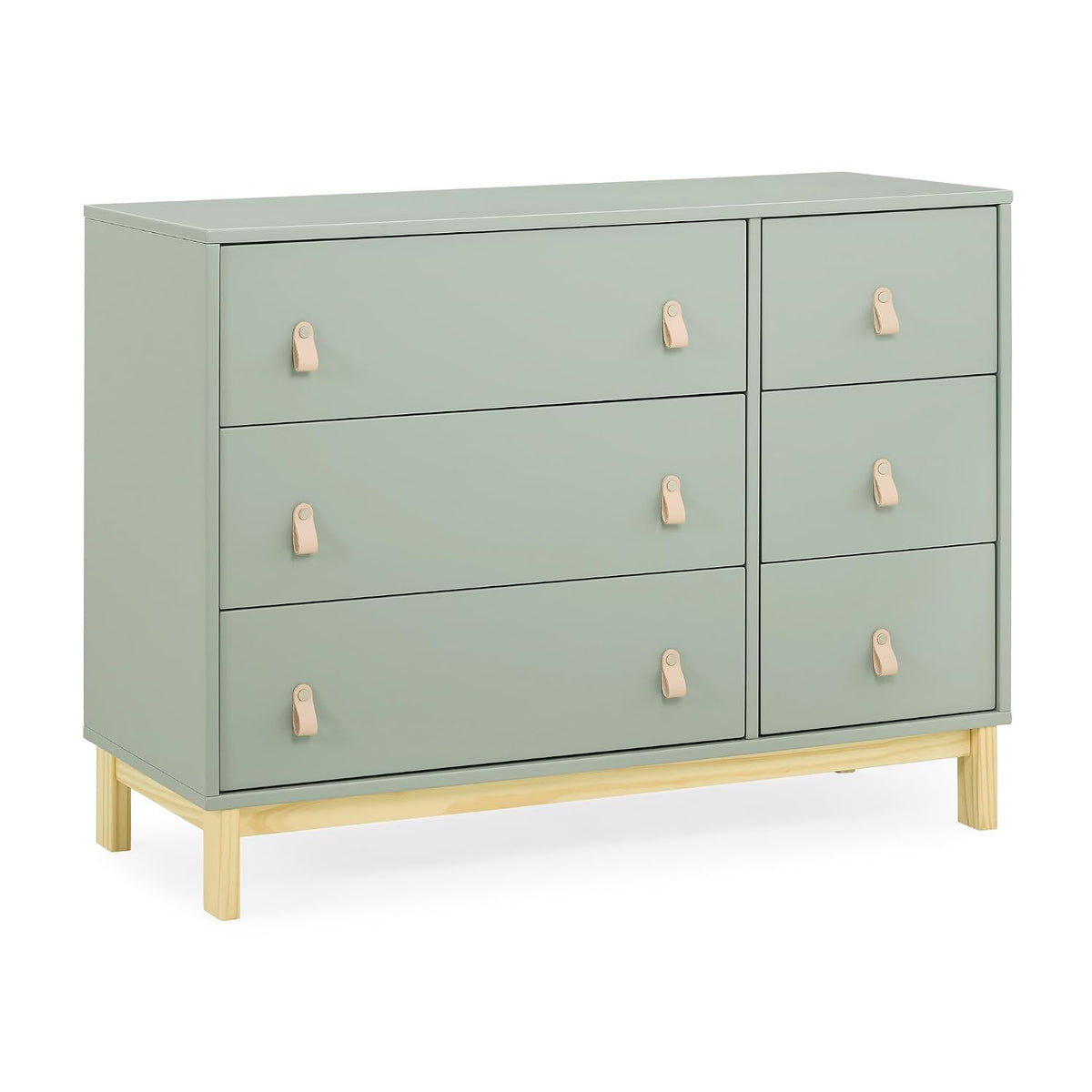 babyGap by Delta Children Legacy 6 Drawer Dresser with Leather Pulls and Interlocking Drawers