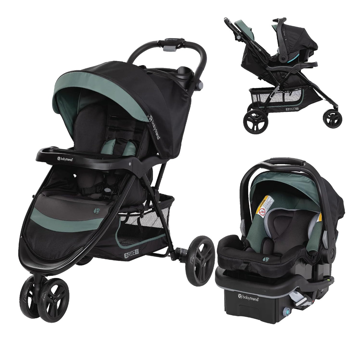 Baby Trend EZ Ride SE with Secure-Lift Infant Car Seat - Dash Sage