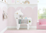 Delta Children Unicorn Bookcase - Greenguard Gold Certified, White