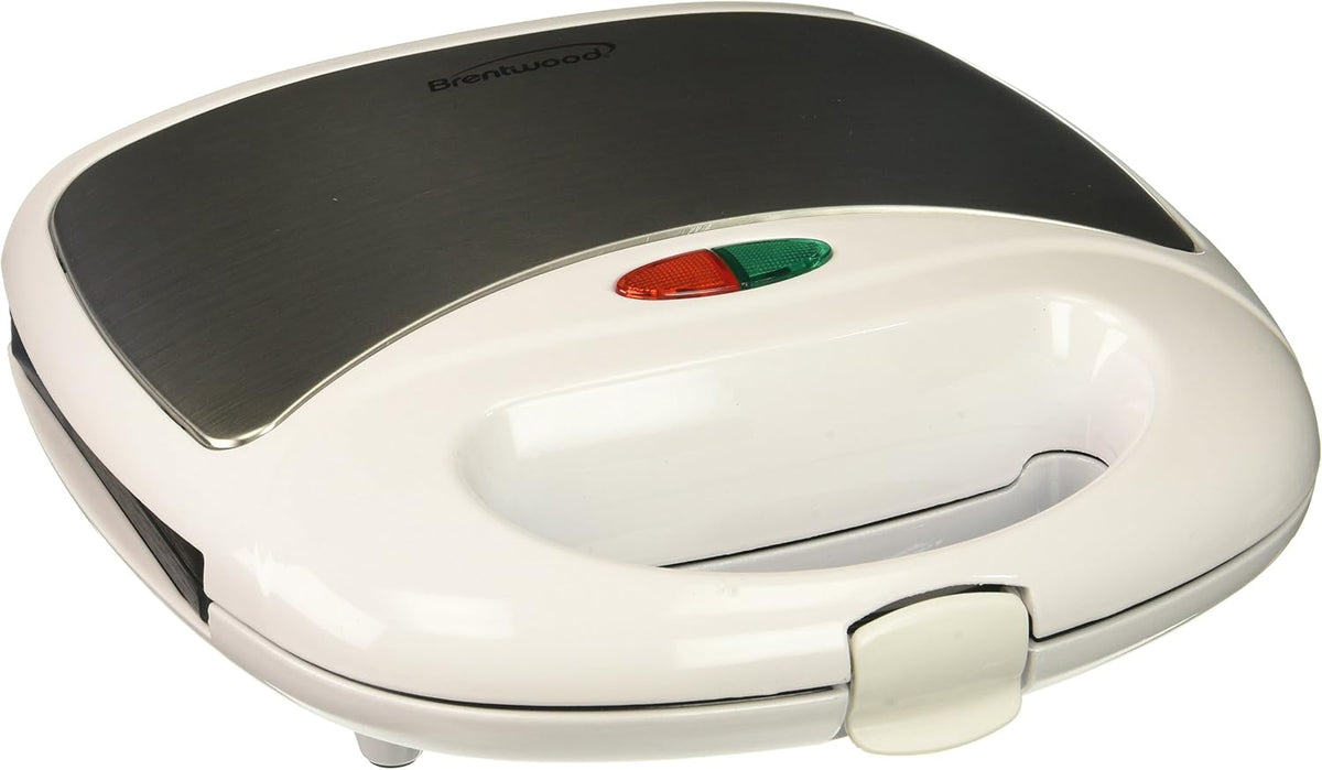 BRENTWOOD DUAL WAFFLE MAKER - WHT