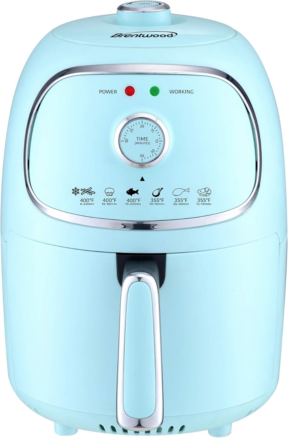 Brentwood  2QT ELECTRIC AIR FRYER - BL/SS,AF-202BL