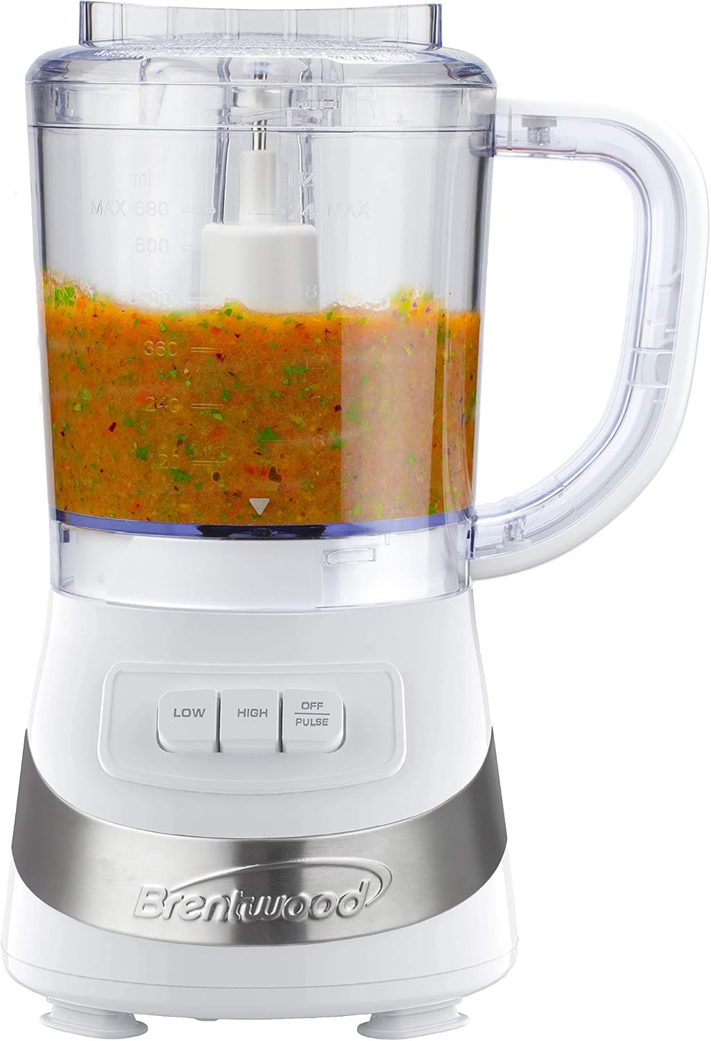 Brentwood 3 Cup Food Processor - White