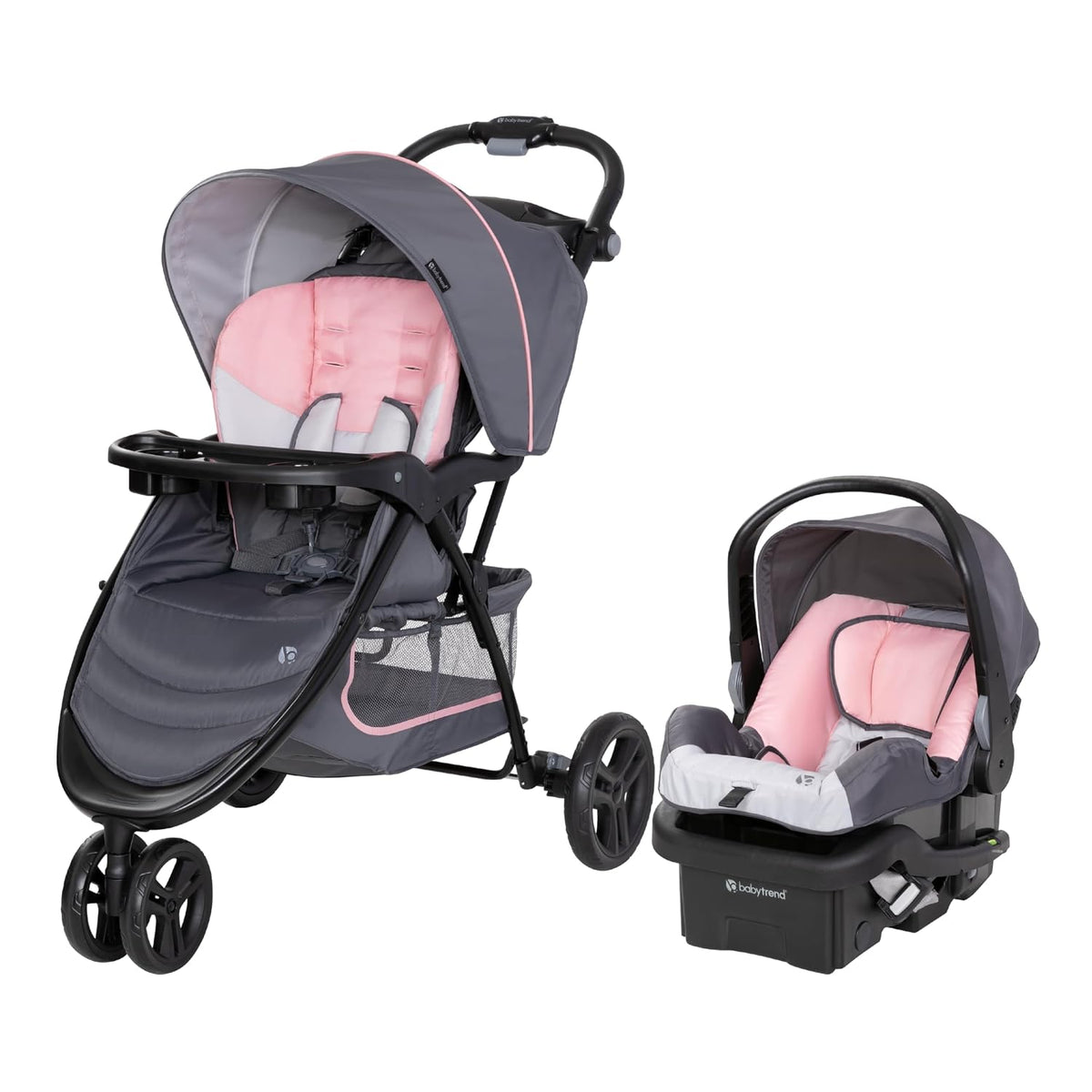 Baby Trend EZ Ride Travel System (with EZ-Lift Infant Car Seat) Dash Pink