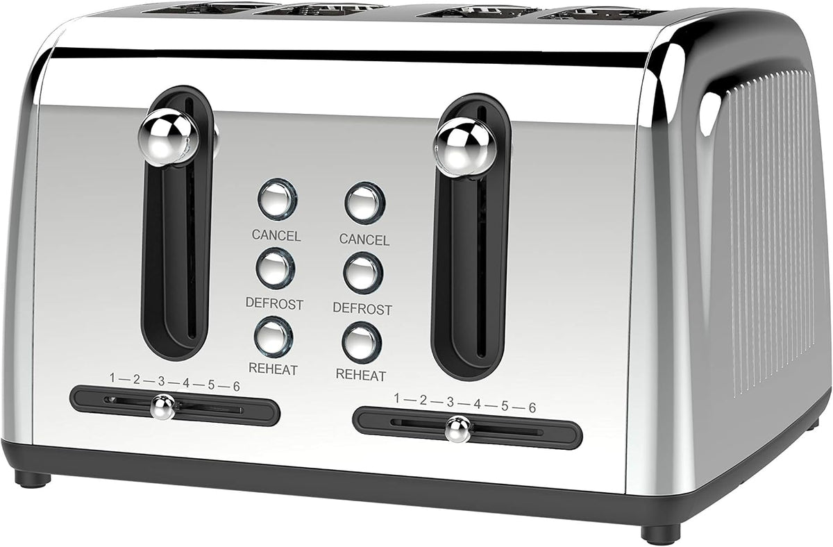 Brentwood 4 Slot Stainless Steel Toaster