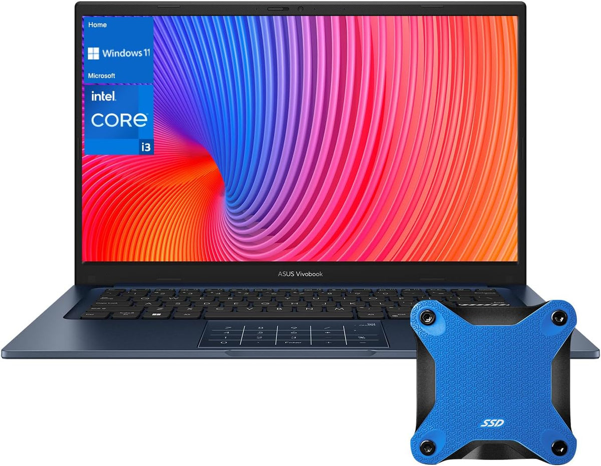 ASUS Vivobook 14" Laptop - Intel Core i3-1215U - 8GB Memory - 128GB SSD - Win 11-  Blue