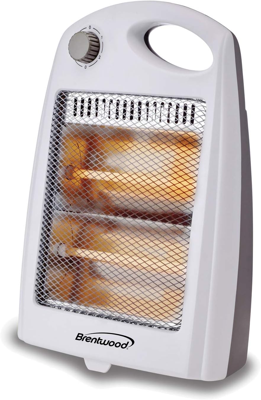 Brentwood 800W Portable Space Heater Wht- 2,730 BTU