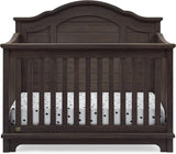Delta Children Simmons Kids Asher 6-in-1 Convertible Crib with Toddler Rail, Rustic Grey