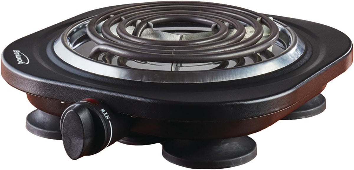 BRENTWOOD 1000W ELECTRIC SINGLE BURNER -  BLK
