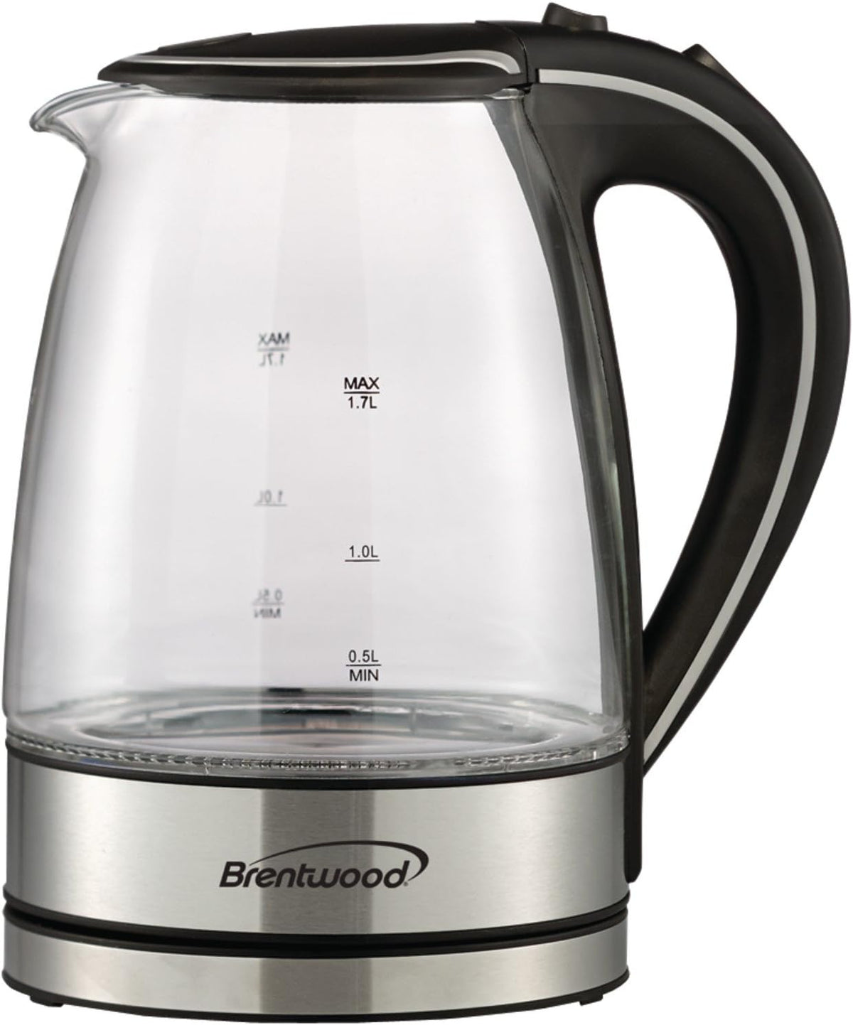Brentwood  1.7L GLASS  KETTLE - BLK