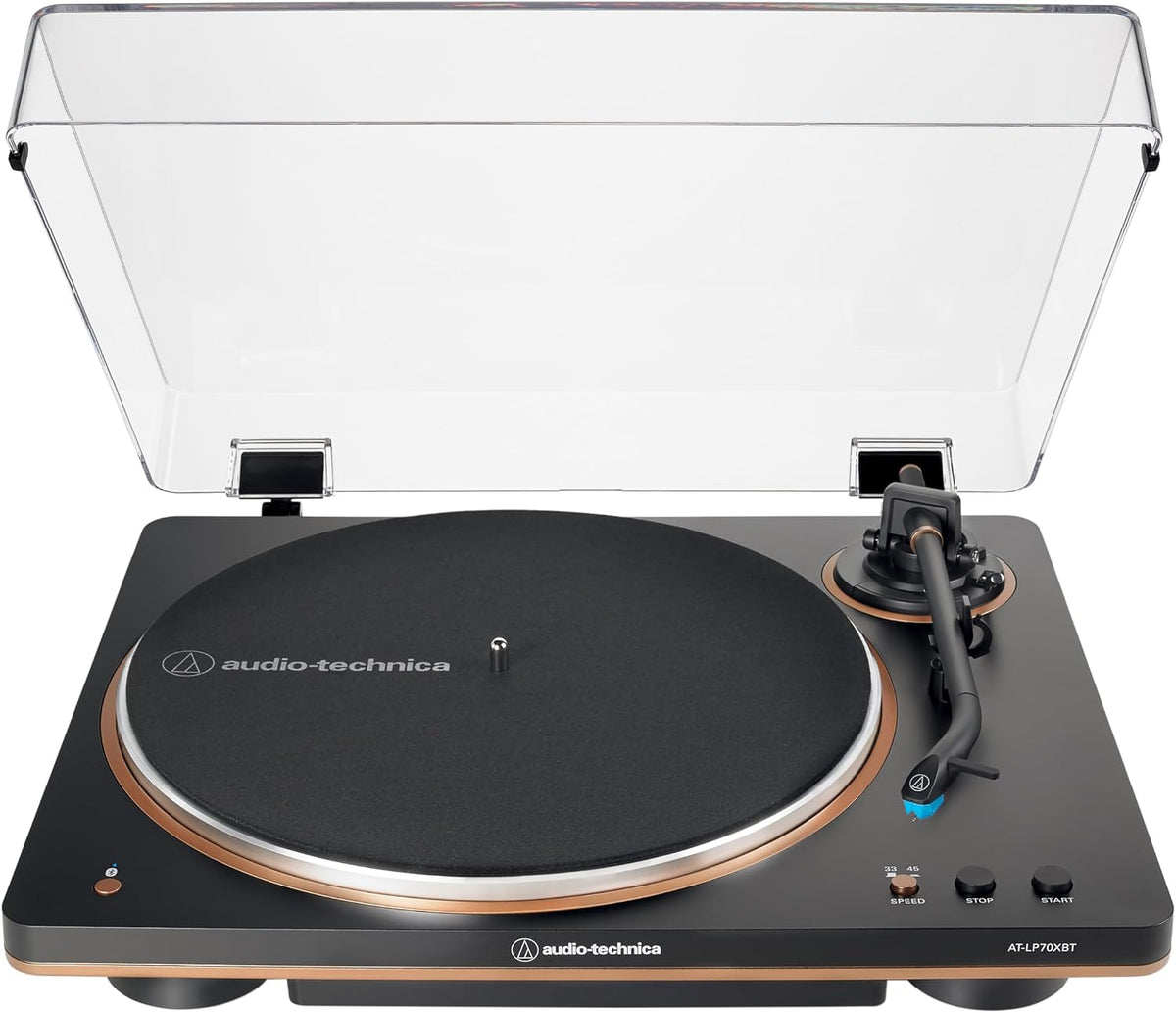 Audio-Technica AT-LP70XBT Fully Automatic Wireless Belt-Drive Turntable - Black/Bronze