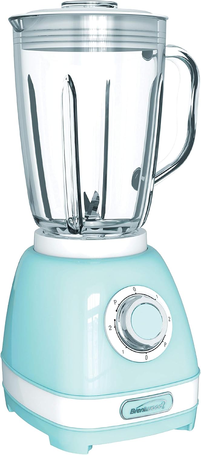 Brentwood JB-330BL 2-Speed with Pulse Blender, Blue