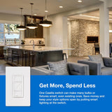 Lutron Caseta Smart Lighting Kit w/ Hub, 2 Original Dimmer Switches, 2 Pico Remotes, & More, for LED Bulbs, Works w/ Alexa, Apple Homekit, Google Home, 150W Single-Pole/3-Way, P-BDG-PKG2W-A