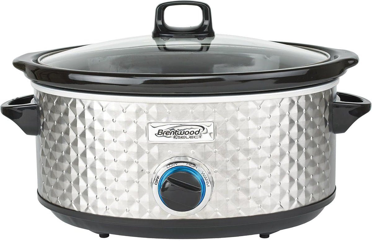 Brentwood 7 - Quart Select Slow Cooker - (Silver)